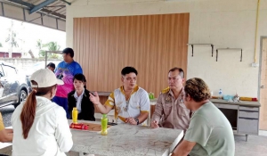 ปศุสัตว์อำเภอบ้านแพ้ว ร่วมกับ อบต.อำแพง ลงพื้นที่ตรวจสอบการสร้างฟาร์มสุนัข